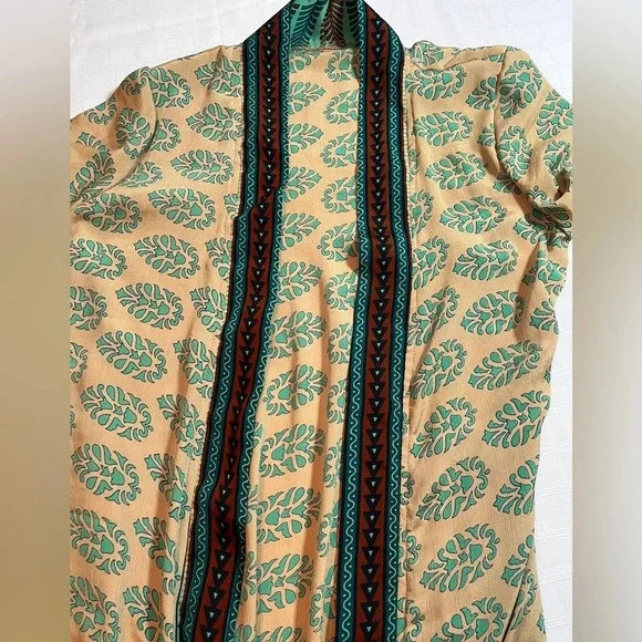 Darn Good Yarn Long-Line Open Front Duster NWOT - Picture 4 of 12